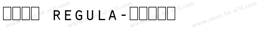 华文圆体 regula字体转换